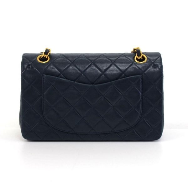 Double Flap Quilted Lambskin Leather Bag - Image 3