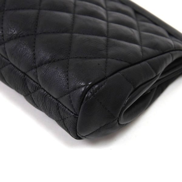 Long Clutch Crinkled Calf Leather Bag - Image 6