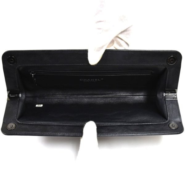 Long Clutch Crinkled Calf Leather Bag - Image 7