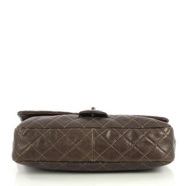 Easy Flap Jumbo Caviar Leather Bag - Image 5