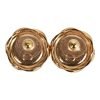 Chanel Gold CC Sunburst Stud Earrings - Image 5