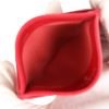 Chanel Card Holder Wallet Red Lambskin Silver Hardware - Image 5
