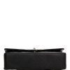 Chanel Medium Classic Double Flap Bag Black Quilted Caviar Silver Hardware - Image 7