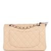 Chanel Small Classic Double Flap Beige Lambskin Silver Hardware - Image 4