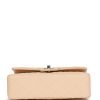 Chanel Small Classic Double Flap Beige Lambskin Silver Hardware - Image 6
