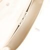 Pre-owned Chanel Medium Classic Double Flap Pearlescent Ivory Caviar Brushed Silver Hardware - Image 9