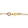 Vintage Chanel Gold Plated Crystal CC Charm Necklace - Image 5