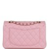 Chanel Small Classic Double Flap Bag Pink Caviar Light Gold Hardware - Image 4