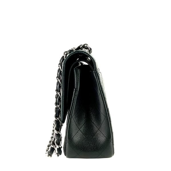 Double Flap Quilted Caviar Leather Bag - Image 4