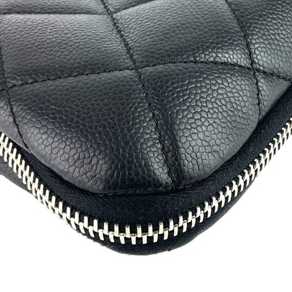 Expandable Zip Caviar Leather Shoulder Bag - Image 7