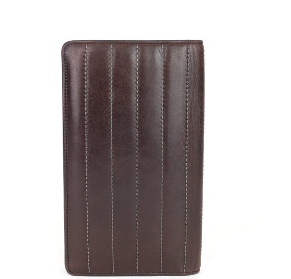 Long Bifold Lambskin Leather Wallet - Image 2