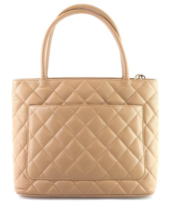 Medallion Quilted Caviar Leather Tote Bag - Image 2