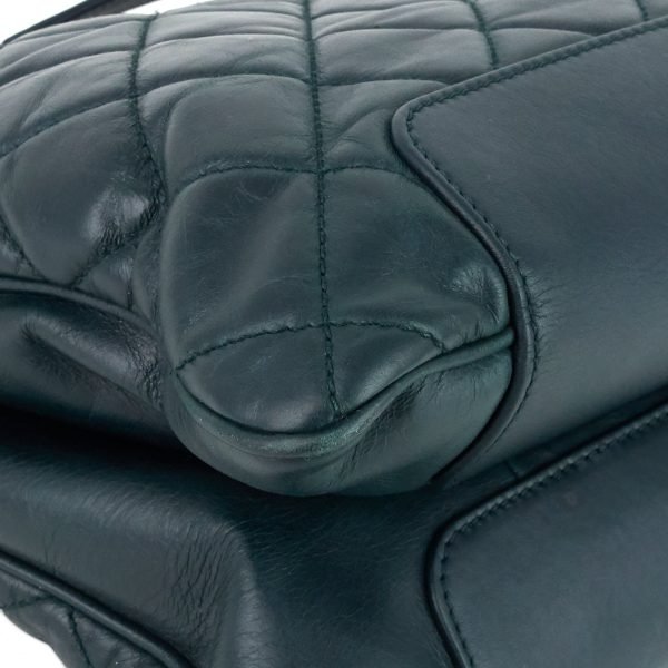 Glazed Calfskin Leather Shopping Tote Bag - Image 7