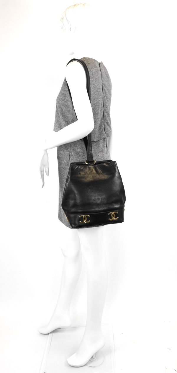 Lambskin CC Bucket Bag - Image 13