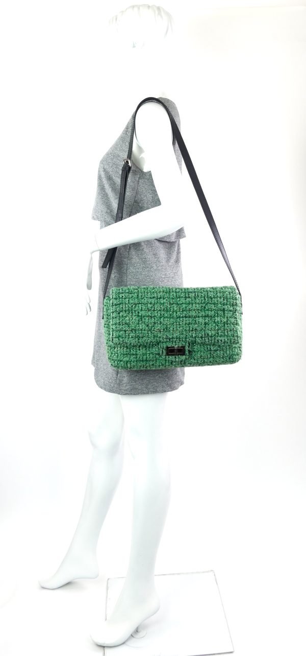 Easy 2.55 Reissue Tweed Flap Bag - Image 13