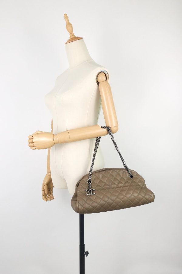 Just Mademoiselle Medium Caviar Leather Bowler Bag - Image 13
