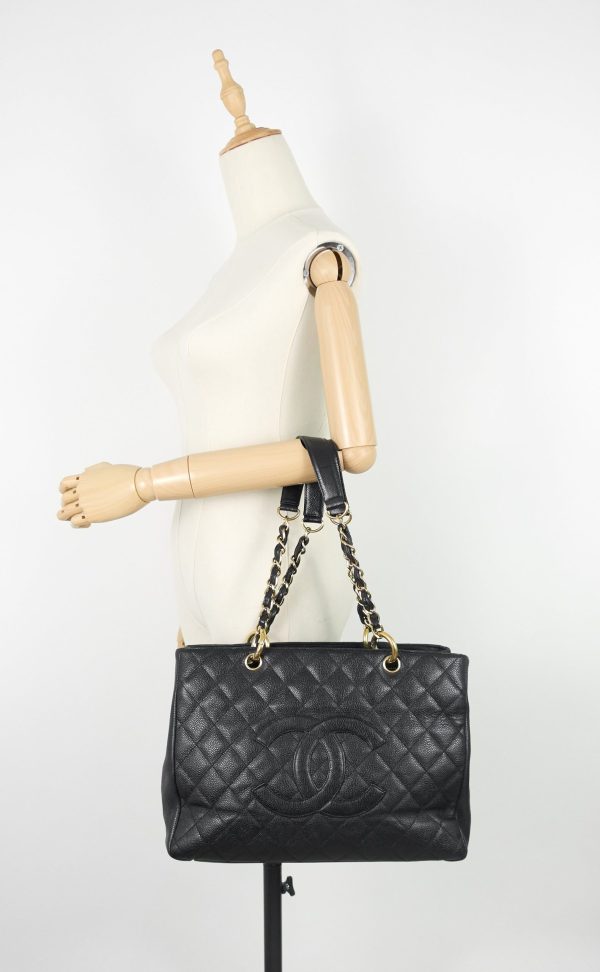 Grand Shopping Tote GST Caviar Leather Bag - Image 13