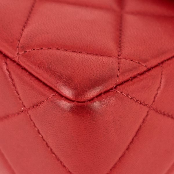 Classic Square Lambskin Leather Flap Bag - Image 11