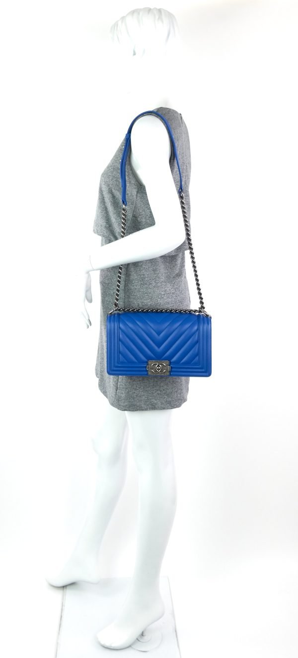 Boy Old Medium Lambskin Bag - Image 15