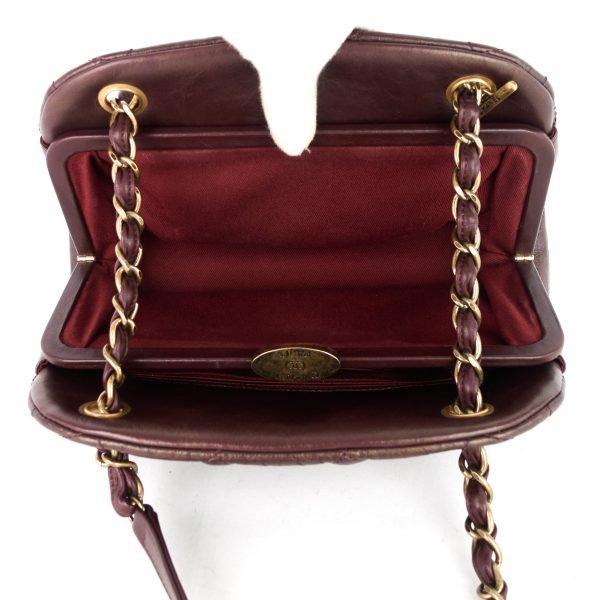 Just Mademoiselle Aged Calfskin Bowling Bag - Image 11