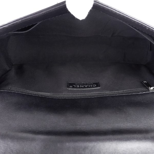 Perforated Lambskin Leather New Medium Boy Bag - Image 9