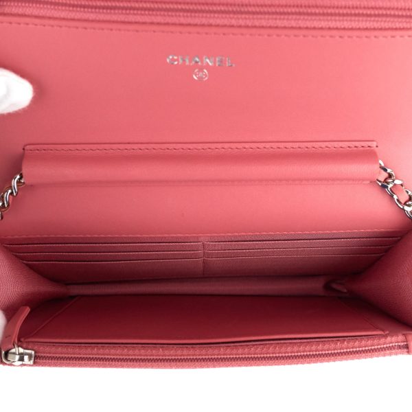 Classic Lambskin Leather Wallet on Chain Bag - Image 10