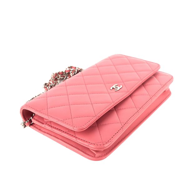 Classic Lambskin Leather Wallet on Chain Bag - Image 6