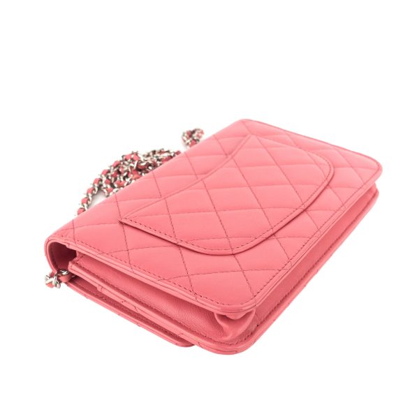Classic Lambskin Leather Wallet on Chain Bag - Image 8
