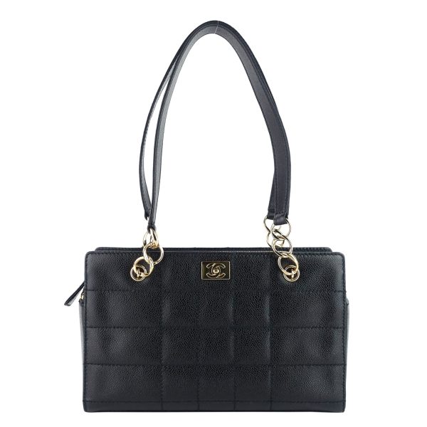 Chocolate Bar Caviar Leather Shoulder Bag 1 Chocolate Bar Caviar Leather Shoulder Bag