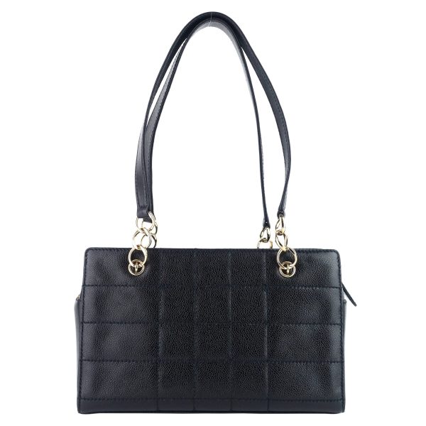 Chocolate Bar Caviar Leather Shoulder Bag 3 Chocolate Bar Caviar Leather Shoulder Bag - Image 2