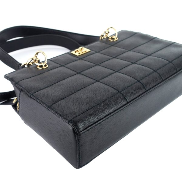 Chocolate Bar Caviar Leather Shoulder Bag 11 Chocolate Bar Caviar Leather Shoulder Bag - Image 6