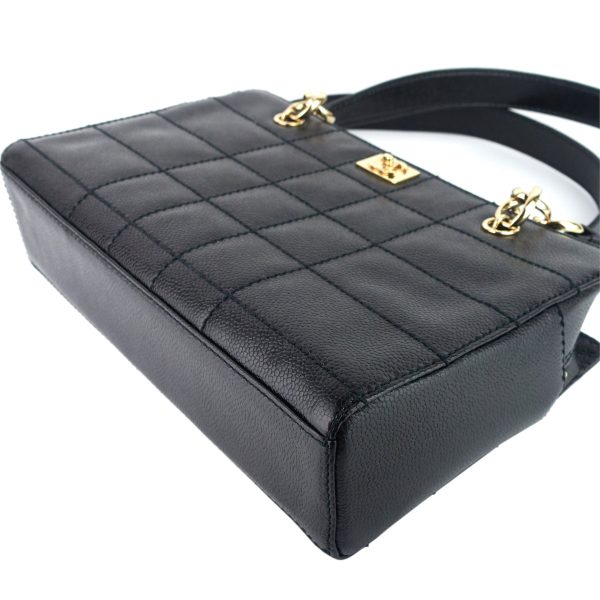 Chocolate Bar Caviar Leather Shoulder Bag 9 Chocolate Bar Caviar Leather Shoulder Bag - Image 5