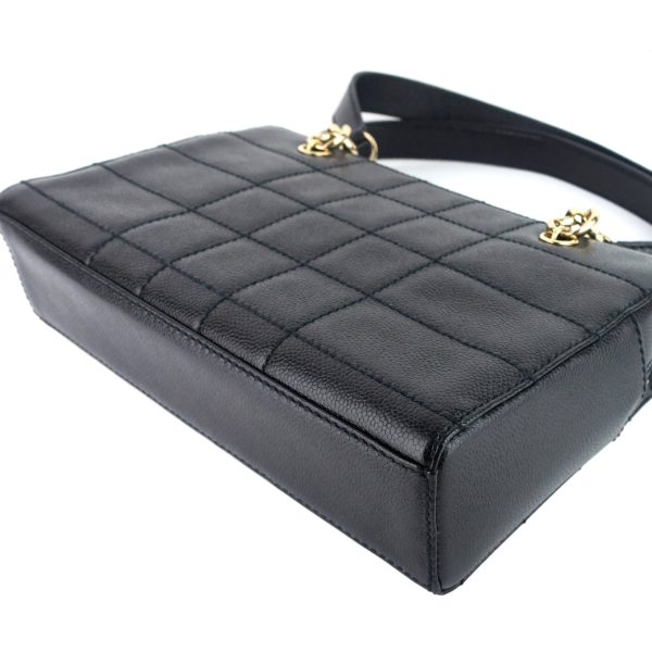 Chocolate Bar Caviar Leather Shoulder Bag 13 Chocolate Bar Caviar Leather Shoulder Bag - Image 7