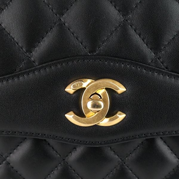 Coco Vintage Quilted Lambskin Leather Flap Bag - Image 8