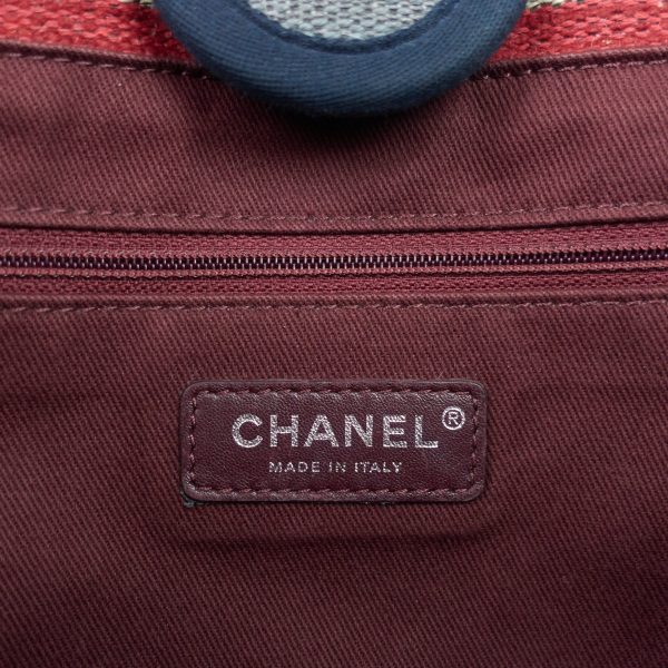 Deauville Small Canvas Shopping Tote Bag - Image 11