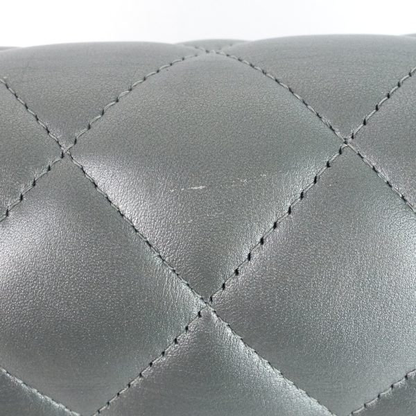 Double Flap Quilted Lambskin Leather Bag - Image 6