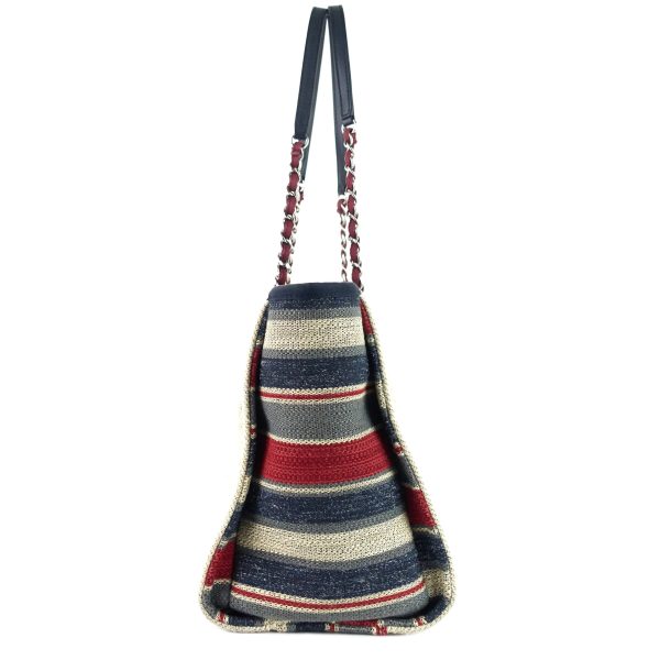 Deauville Small Canvas Shopping Tote Bag - Image 3