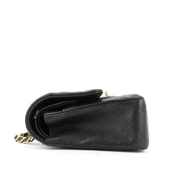 Double Flap Quilted Caviar Leather Bag - Image 3