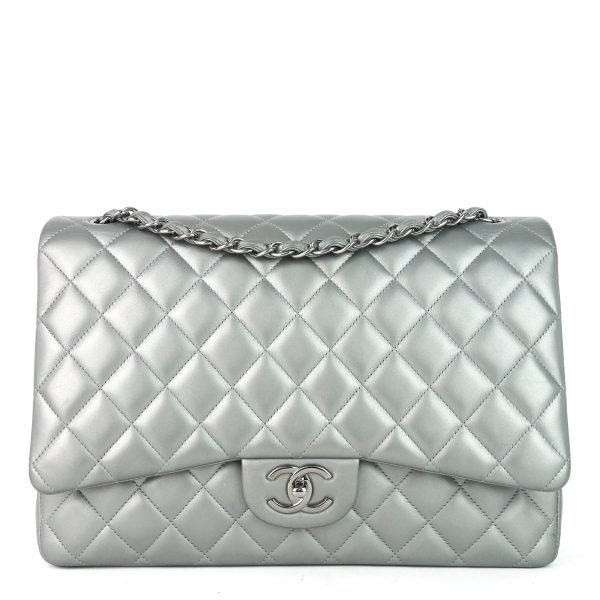 Double Flap Quilted Lambskin Leather Bag