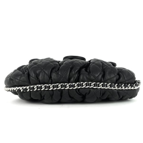 Chain Around Large Lambskin Leather Messenger Bag - Image 5