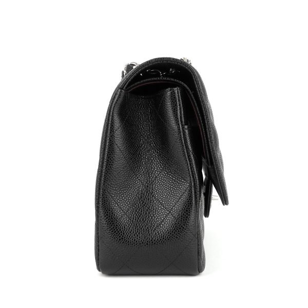 Double Flap Quilted Caviar Leather Bag - Image 3