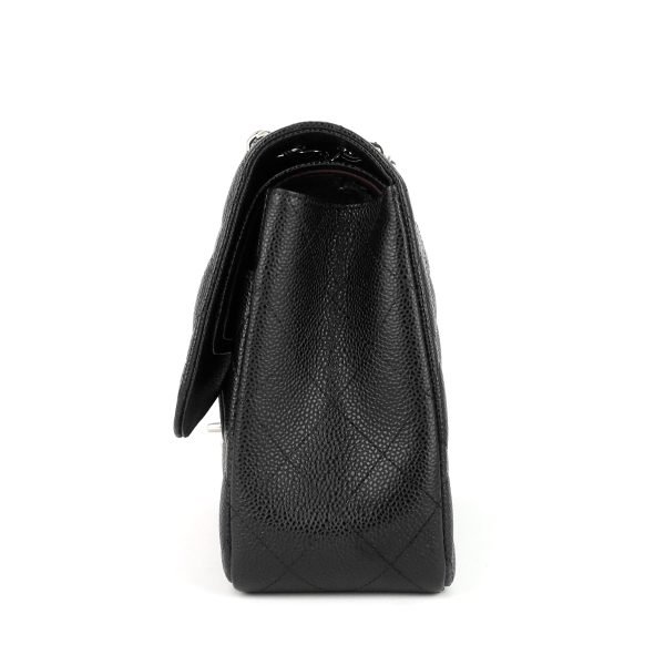 Double Flap Quilted Caviar Leather Bag - Image 4