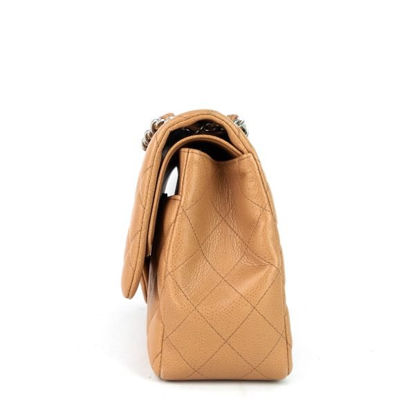 Double Flap Quilted Caviar Leather Bag - Image 4