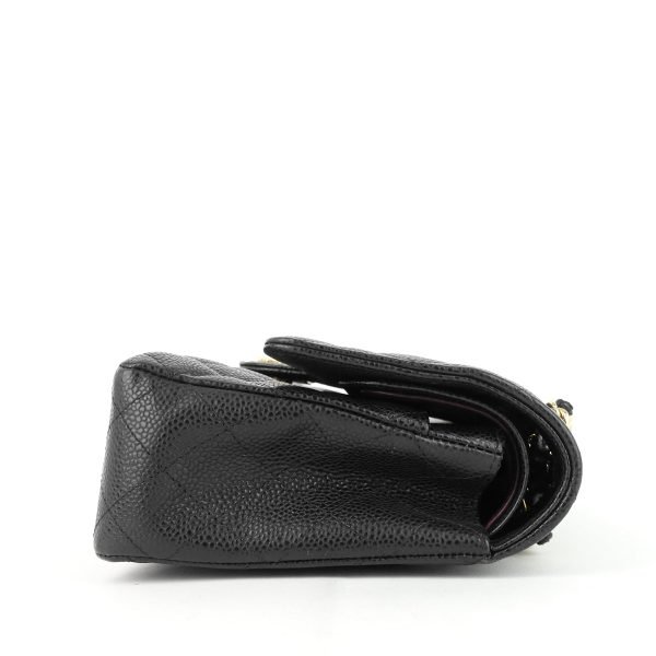 Double Flap Quilted Caviar Leather Bag - Image 4