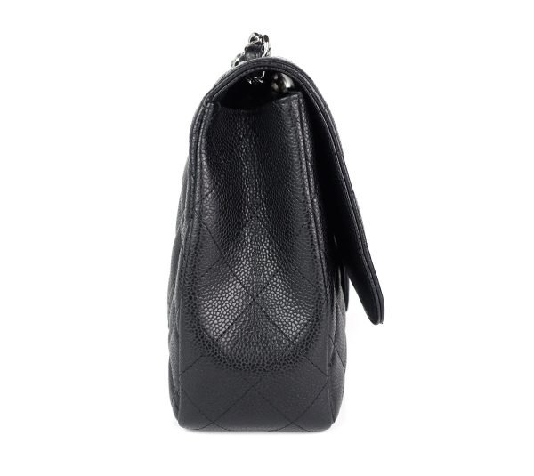 Caviar Leather Jumbo Flap Bag - Image 4