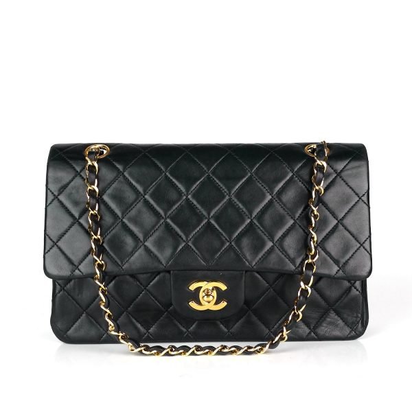 Double Flap Quilted Lambskin Leather Bag