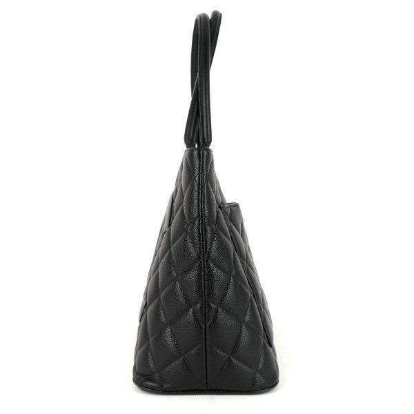 Medallion Caviar Leather Tote Bag - Image 4