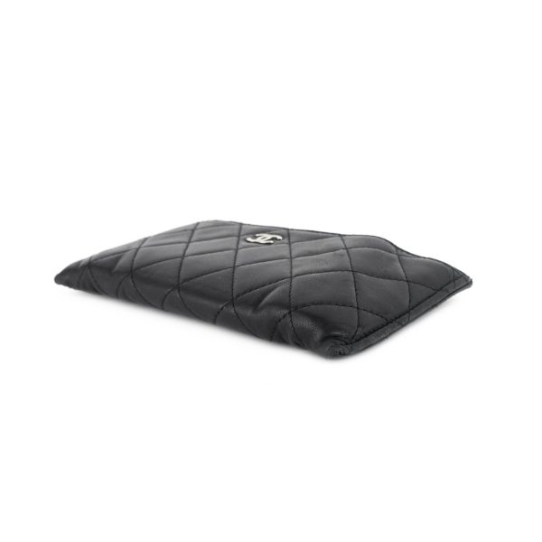 Classic Zip Lambskin Leather Pouch - Image 4
