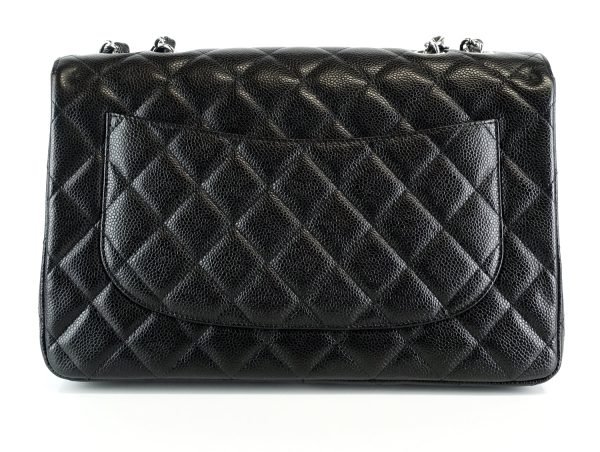 Caviar Leather Jumbo Flap Bag - Image 3