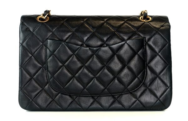 Double Flap Quilted Lambskin Leather Bag - Image 3